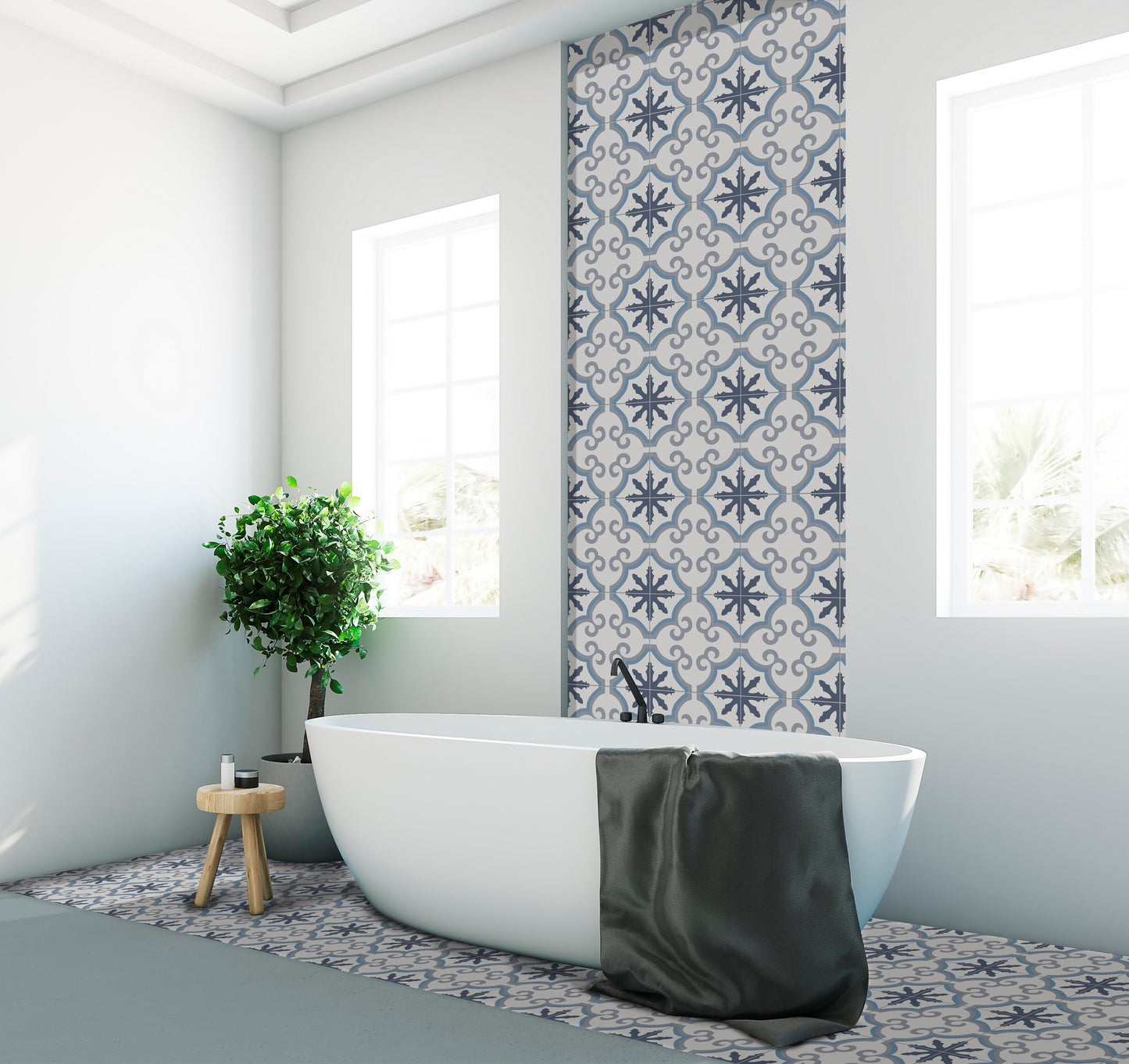 Mediterranean Galdana: Coastal-Inspired Geometric Porcelain Tile