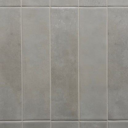 Glazed Ceramic White Subway Tile With Wavy Surface