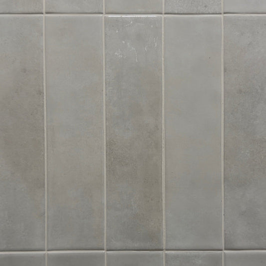 Glazed Ceramic White Subway Tile With Wavy Surface