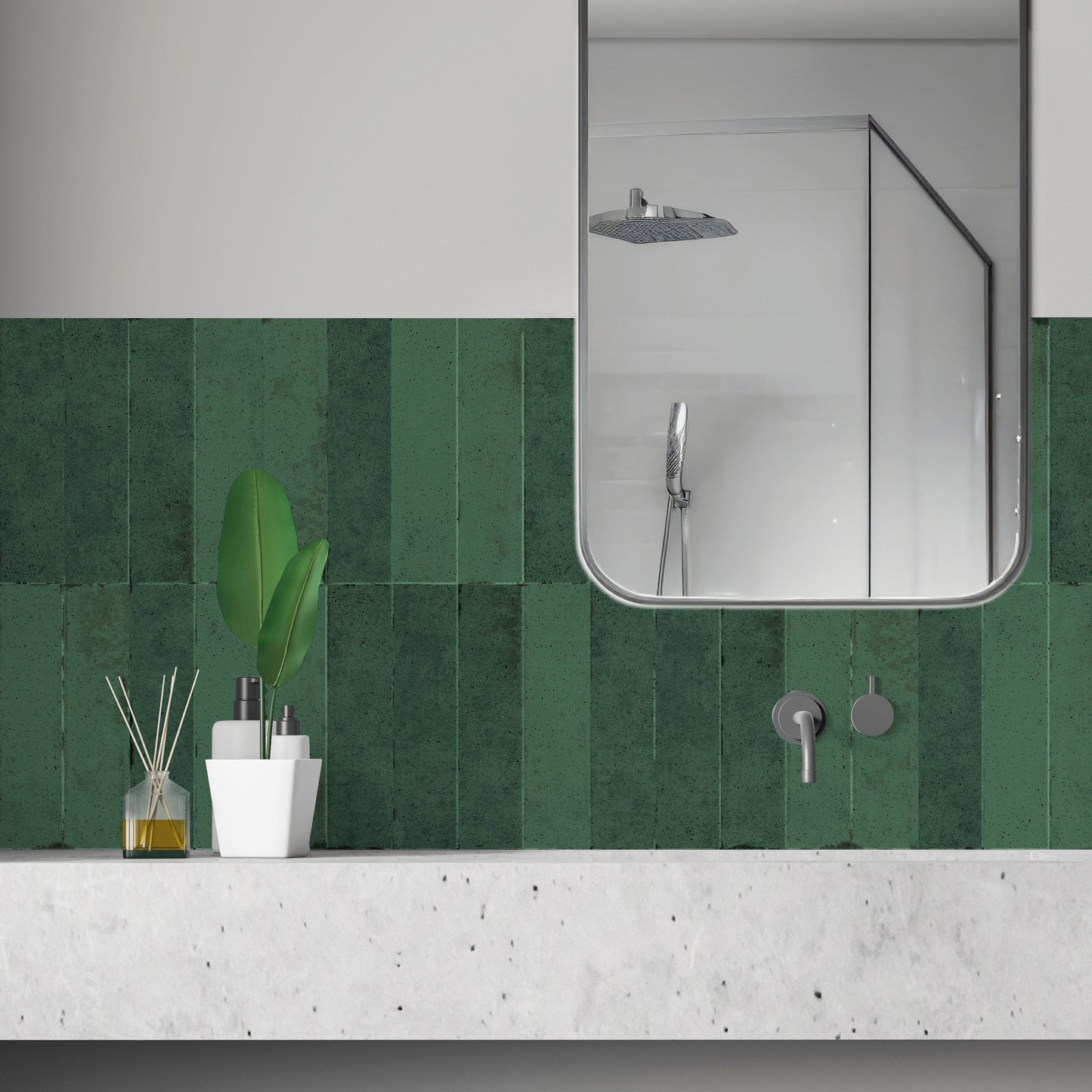 Soller Green: Green Subway Tile with a Handmade-Inspired Finish