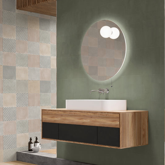 Terre Sage: Cement-Look Tile in Color Sage