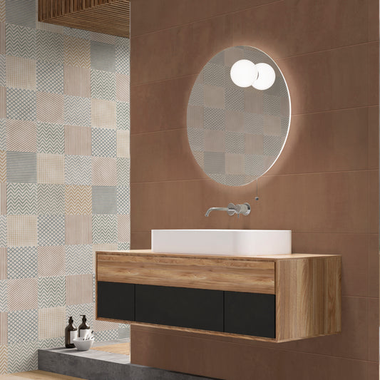 Terre Mud: Cement-Look Tile in the Color Mud