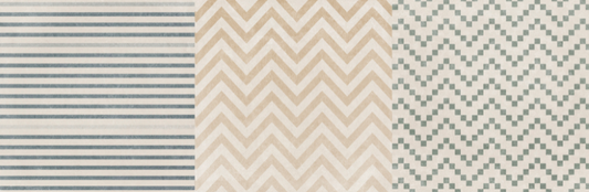 Terre Decor: Cement-Look Tile with Three Graphic Patterns