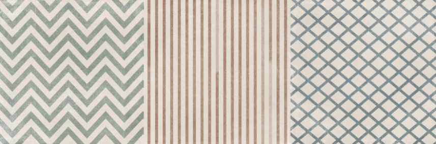 Terre Decor: Cement-Look Tile with Three Graphic Patterns