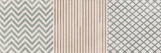 Terre Decor: Cement-Look Tile with Three Graphic Patterns