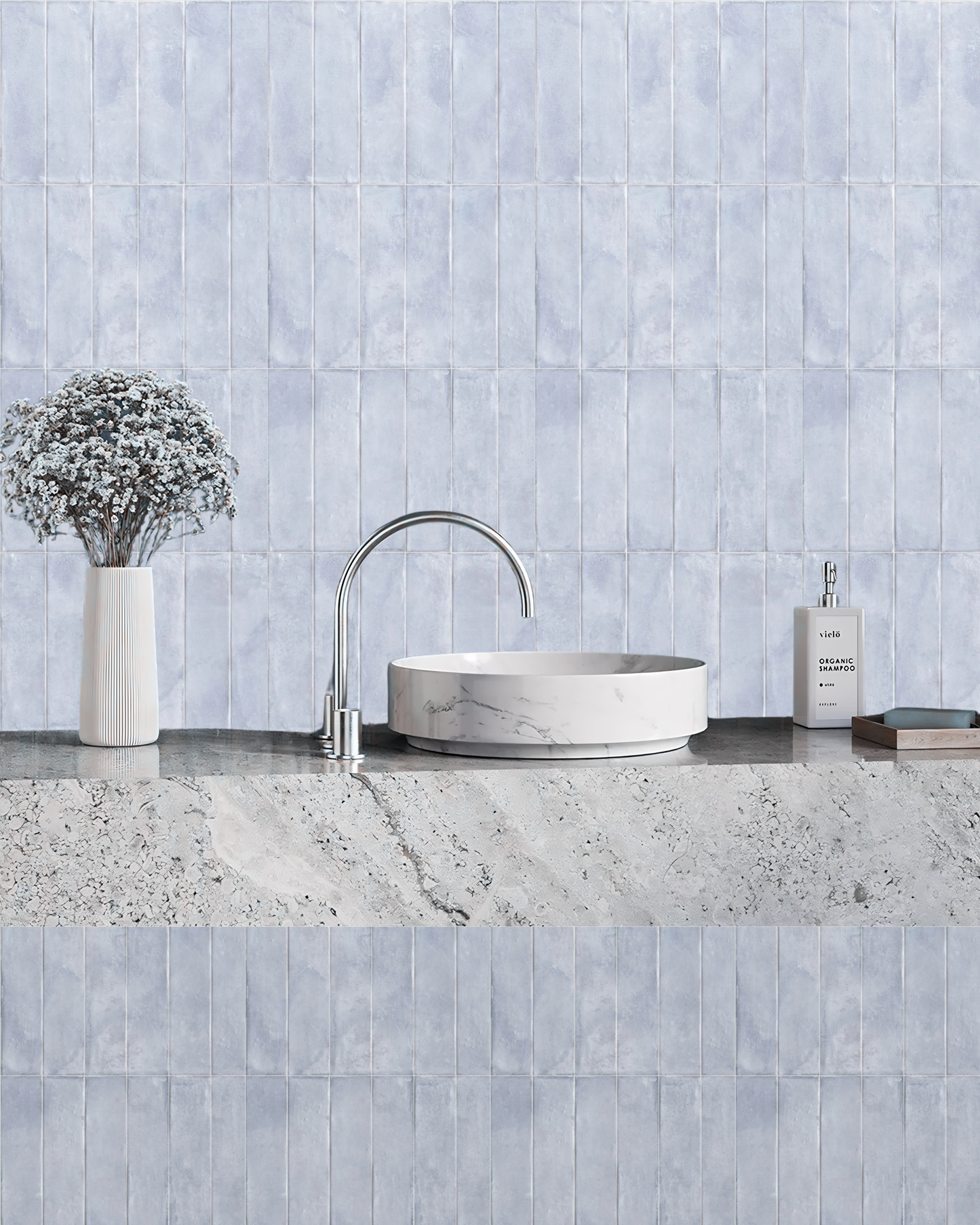 Arcadia Sky - Light Blue Glazed Ceramic Subway Tile